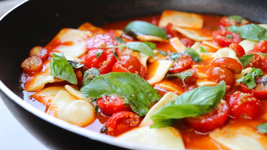 Ravioli de bufala, da Casa Lia, em São Paulo