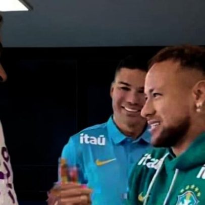 Neymar chega à Granja com festa de torcedores em Nova Iguaçu