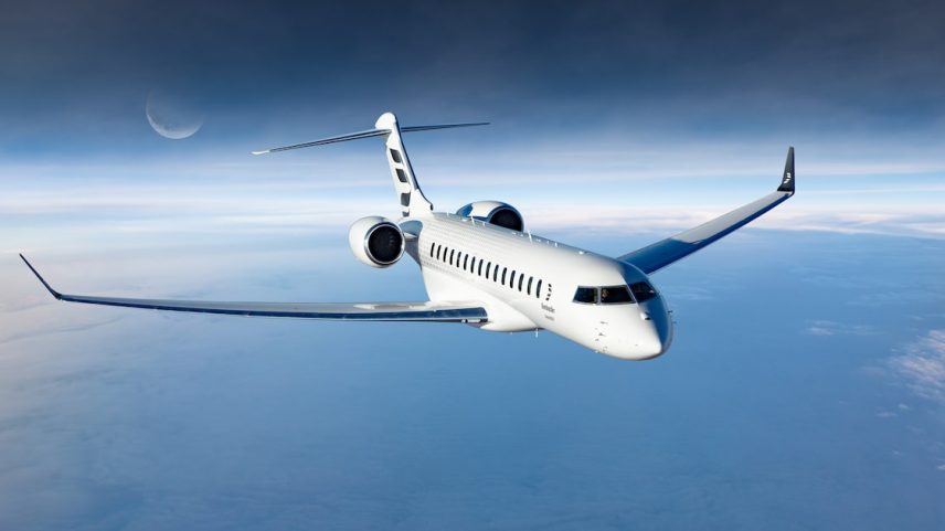 Global 8000: o jato está na faixa da aviação executiva conhecida como ultra-long-range, a categoria mais alta do mercado. (Foto: Divulgação/Bombardier)