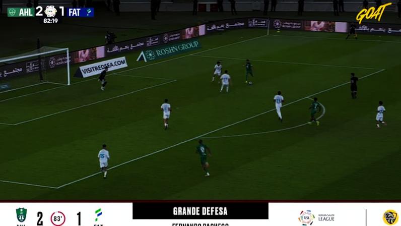 Al Ahli vence Al Fateh por 2-1 com defesa de Fernando Pacheco