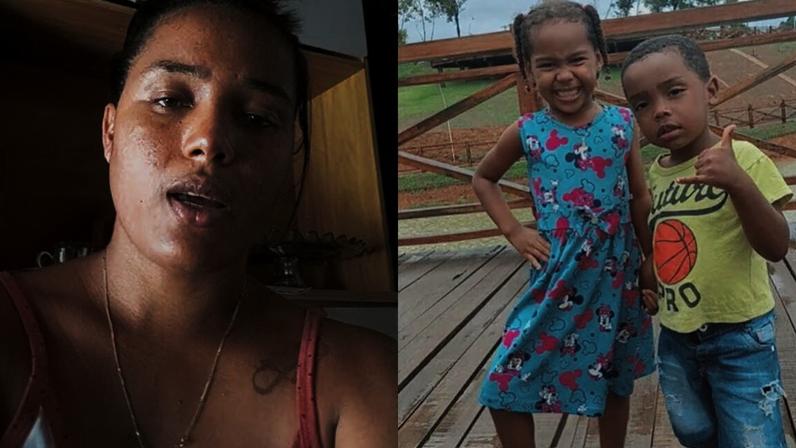A mãe respondeu se as crianças foram encontradas ou não