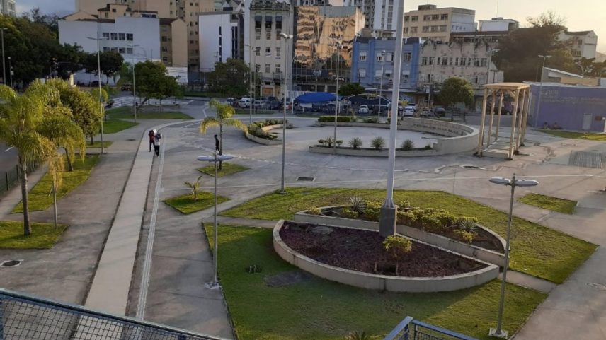 A operação foi na Praça da Bandeira, bairro Serra, região Centro-sul da capital