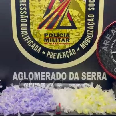 Gerente do pó é preso com quase 20 mil pinos de cocaína em BH