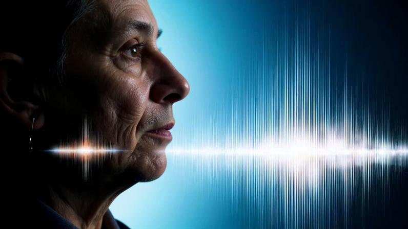 Voz pode indicar risco de depressão em Parkinson. (Foto: Berkay08 via Canva)