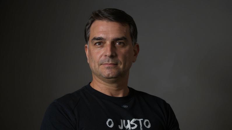 visita de Flávio Bolsonaro a Washington ocorreu num momento crucial para sua campanha. (Foto: Victor Moriyama/Bloomberg)