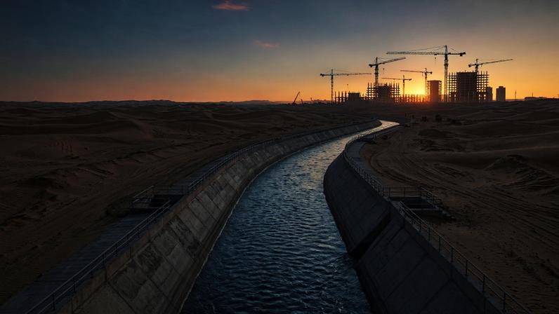 Projeto do Egito de irrigar o deserto com até 10 milhões de metros cúbicos de água