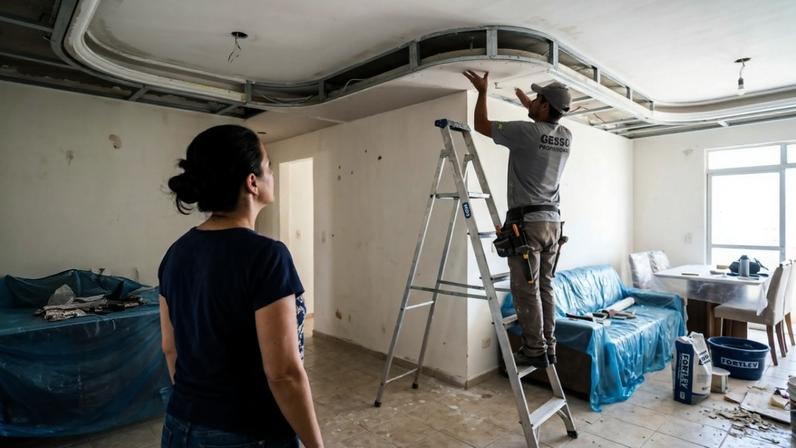 Quanto um pintor, um gesseiro e um marceneiro cobram