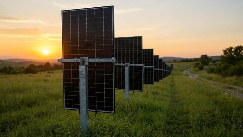 Painéis solares verticais bifaciais e sua vantagem na geração de energia