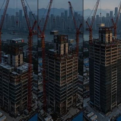 Módulos de 12 m em série erguem prédio de 26 andares na China em 5 dias