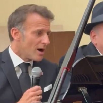 Macron canta La Bohème em jantar oficial na Armênia