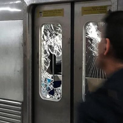 Homem é detido após quebrar vidros de trem da Linha 1 Azul do Metrô