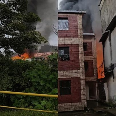 Incêndio em Manaus atinge 20 casas; suspeita é explosão de botijão de gás