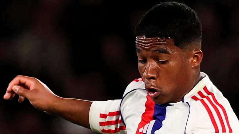 Endrick vive boa fase com a camisa do Lyon. Foto: Franck Fife / AFP
