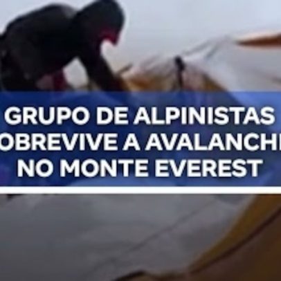 Grupo de alpinistas sobrevive a avalanche no Monte Everest
