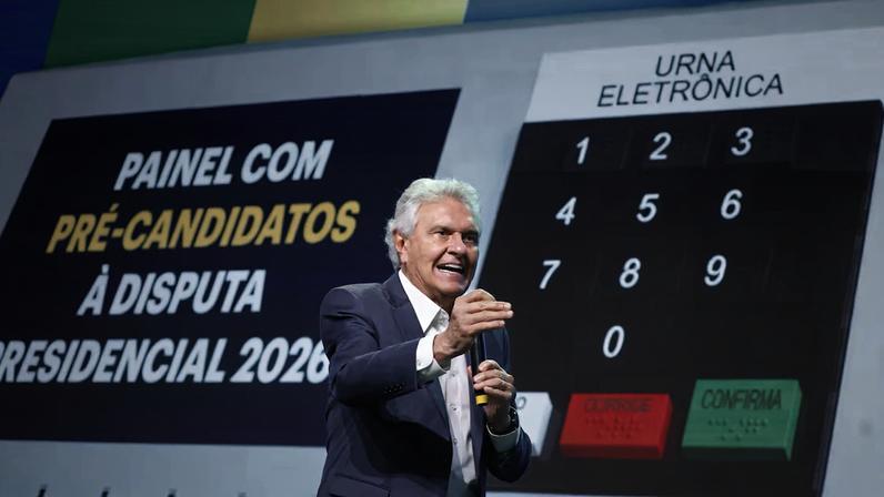 Caiado discursou na Marcha dos Prefeitos, em Brasília