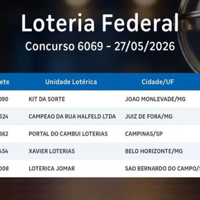 Federal: confira os números sorteados no concurso 6069
