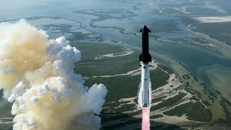 Versão modernizada do Starship realizou voo inaugural nesta sexta-feira (22) (Foto: Divulgação/SpaceX)