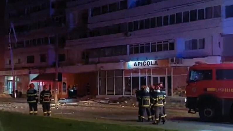 Incêndio provocado pela explosão de drone russo deixou dois feridos na Romênia, membro da Otan (Foto: Divulgação/Ministério do Interior da Romênia)