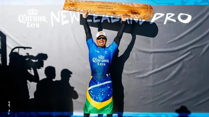 Ítalo Ferreira vence etapa da WSL na Nova Zelândia (Foto: Rambo Estrada/World Surf League)