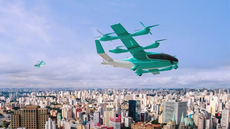 Aeronaves elétricas de decolagem e pouso vertical