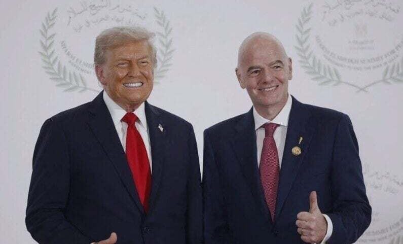 Gianni Infantino tem cumprido agenda frequente com Donald Trump
