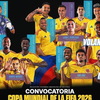 Colômbia convoca James, Ríos, Arias e Carrascal para enfrentar Portugal Copa 2026