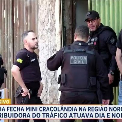 Mini cracolândia é fechada em operação policial