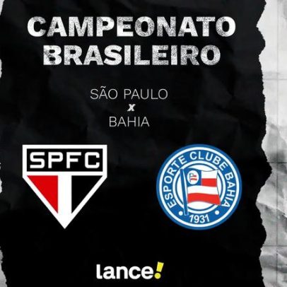 São Paulo x Bahia: horário, onde assistir e prováveis escalações