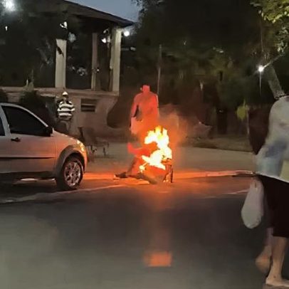 Homem em chamas após ataque em MG; motivação seria furto de R$ 10