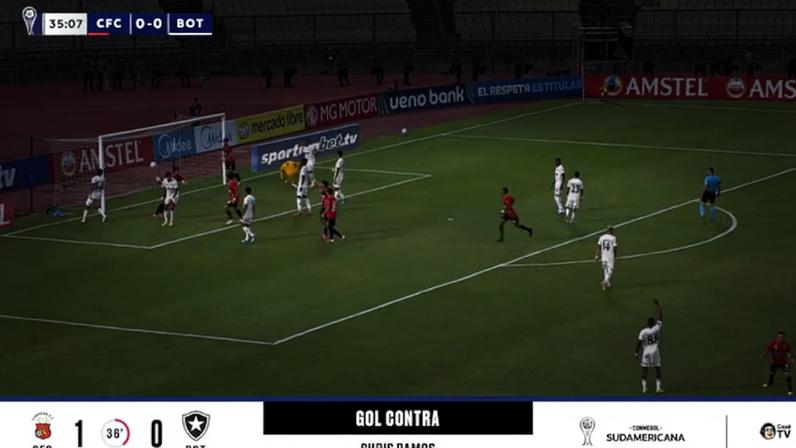 Chris Ramos marca, Botafogo fica atrás na Venezuela