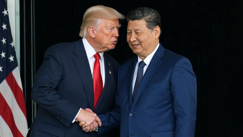 O presidente dos EUA, Donald Trump, e o líder chinês, Xi Jinping (Foto: Andrew Caballero-Reynolds/AFP/Getty Images/The New York Times Licensing Group)