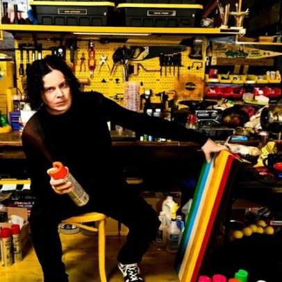 Jack White exibe arte na galeria de Damien Hirst