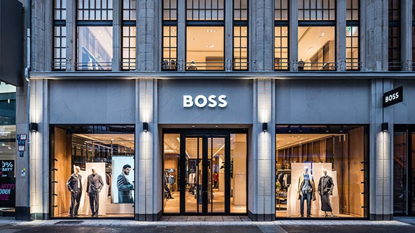 Hugo Boss flagship store in Düsseldorf, Germany.