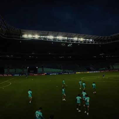 Palmeiras realiza treino no Allianz Parque antes de duelo com o Junior