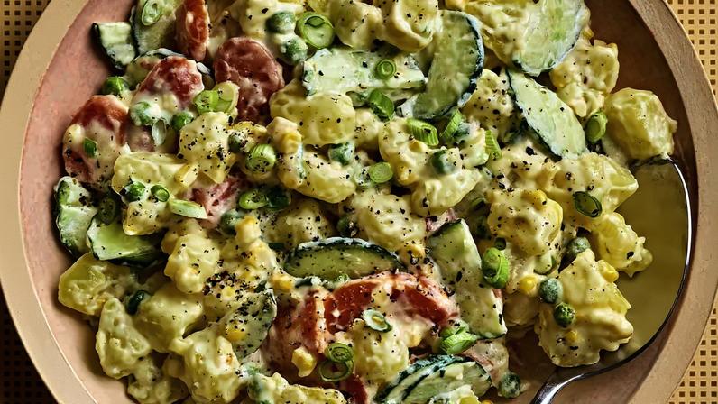 Receita japonesa de salada de batata