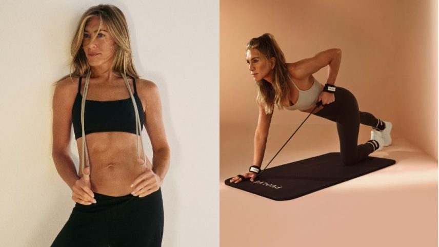 Jennifer Aniston uses the Pvolve training plan, which utilises specialist equipment such as the P3 trainer, pictured right
