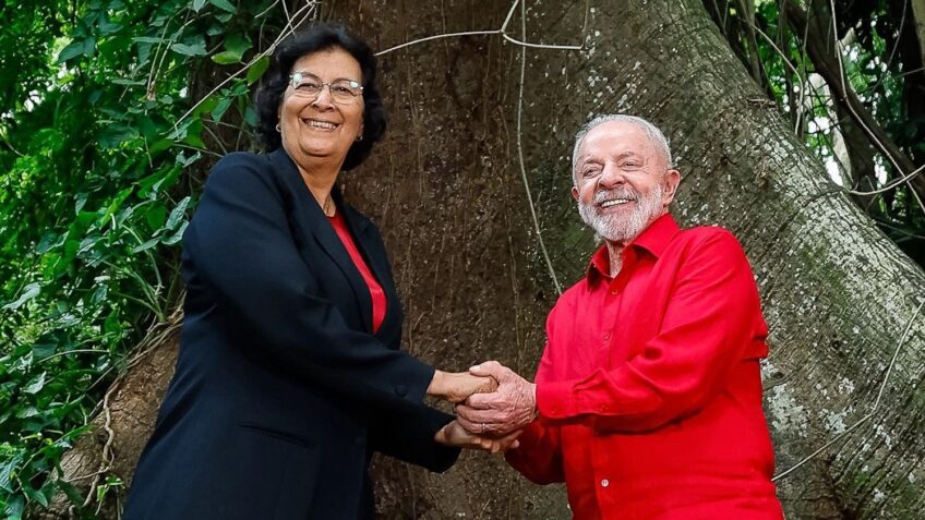 Jennifer Geerlings-Simons e Lula se encontraram na pré-COP30, no Pará, em novembro de 2025