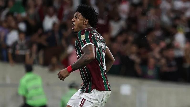 John Kennedy comemora gol pelo Fluminense contra o Bolívar (Foto: Marcelo Gonçalves / Fluminense)