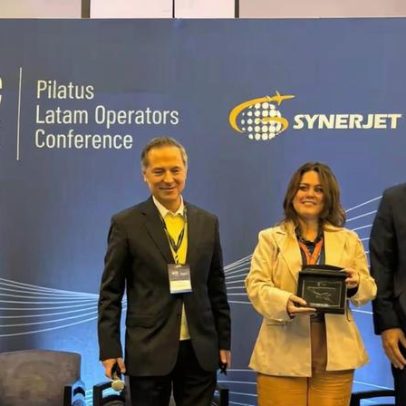 Amaro Aviation recebe prêmio pela aeronave que mais voou e piloto-destaque na América Latina