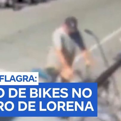 Homem usa comparsa como olheiro para furtar bicicletas e foge