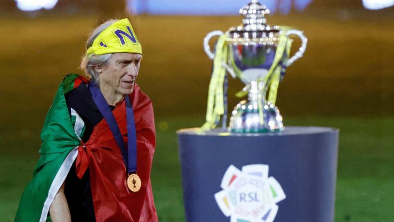 Jorge Jesus foi campeão saudita com o Al-Nassr