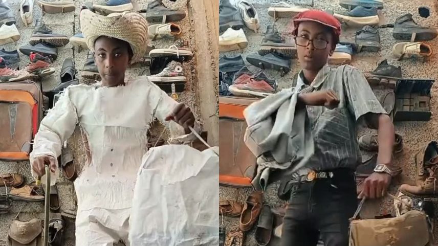 Menino transforma lixo em luxo e vira fenômeno da moda