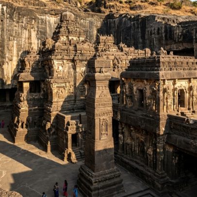 Templo de 1200 anos esculpido em uma única rocha na Ásia