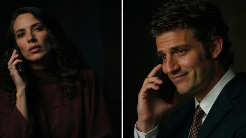 Cena entre personagens de 'Três Graças' e 'Quem Ama Cuida' divulgada pela Globo