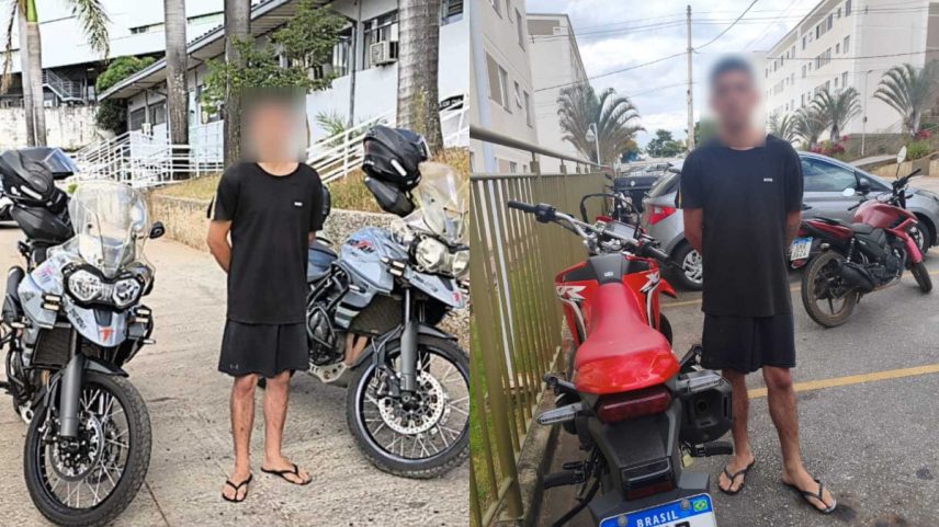 O suspeito utilizava uma submetralhadora caseira para cometer os crimes