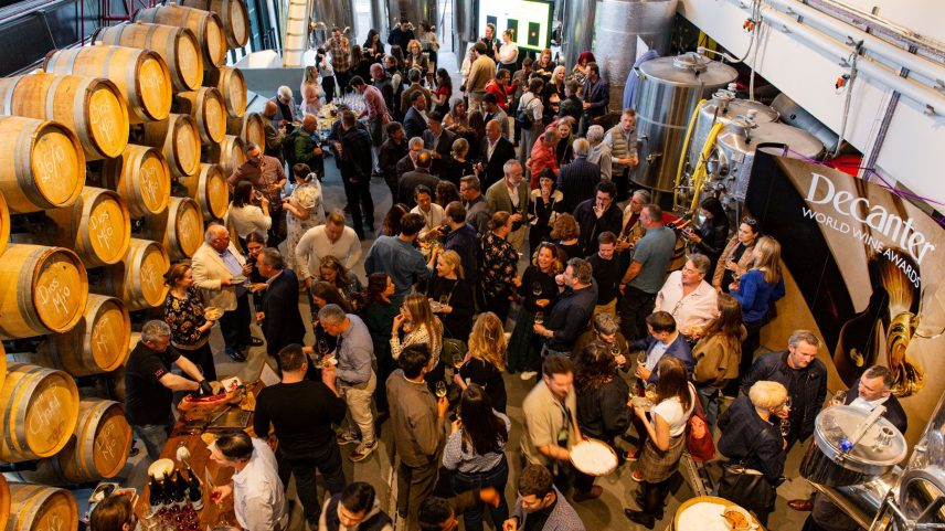 Decanter World Wine Awards 2026 judges' party reception at Vagabond Urban Winery.