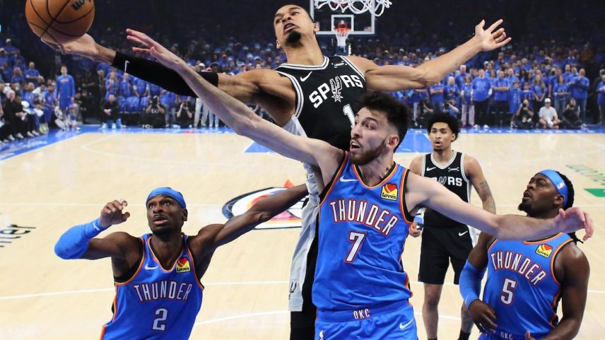 Victor Wembanyama foi o destaque da vitória dos Spurs sobre o Thunder na NBA.
