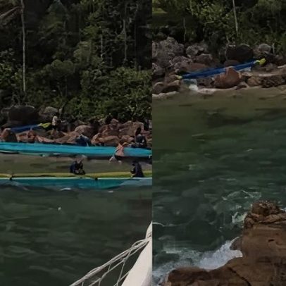 Nove pessoas são resgatadas após pane de lancha no litoral de SP