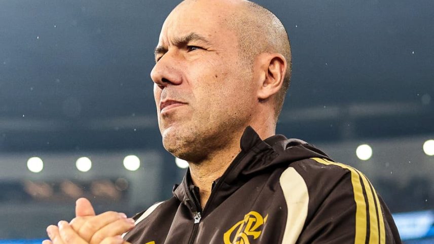 Leonardo Jardim no comando do Flamengo diante do Cruzeiro (Foto: Gilvan de Souza/Flamengo)