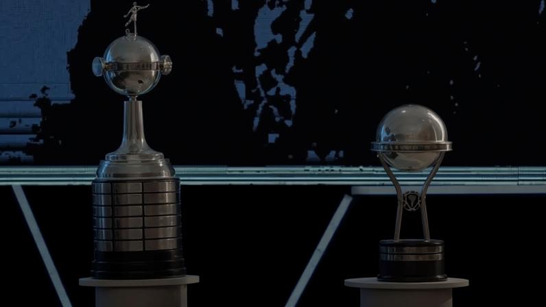 Taças da Libertadores da Sul-Americana (Foto: Divulgação/Conmebol)